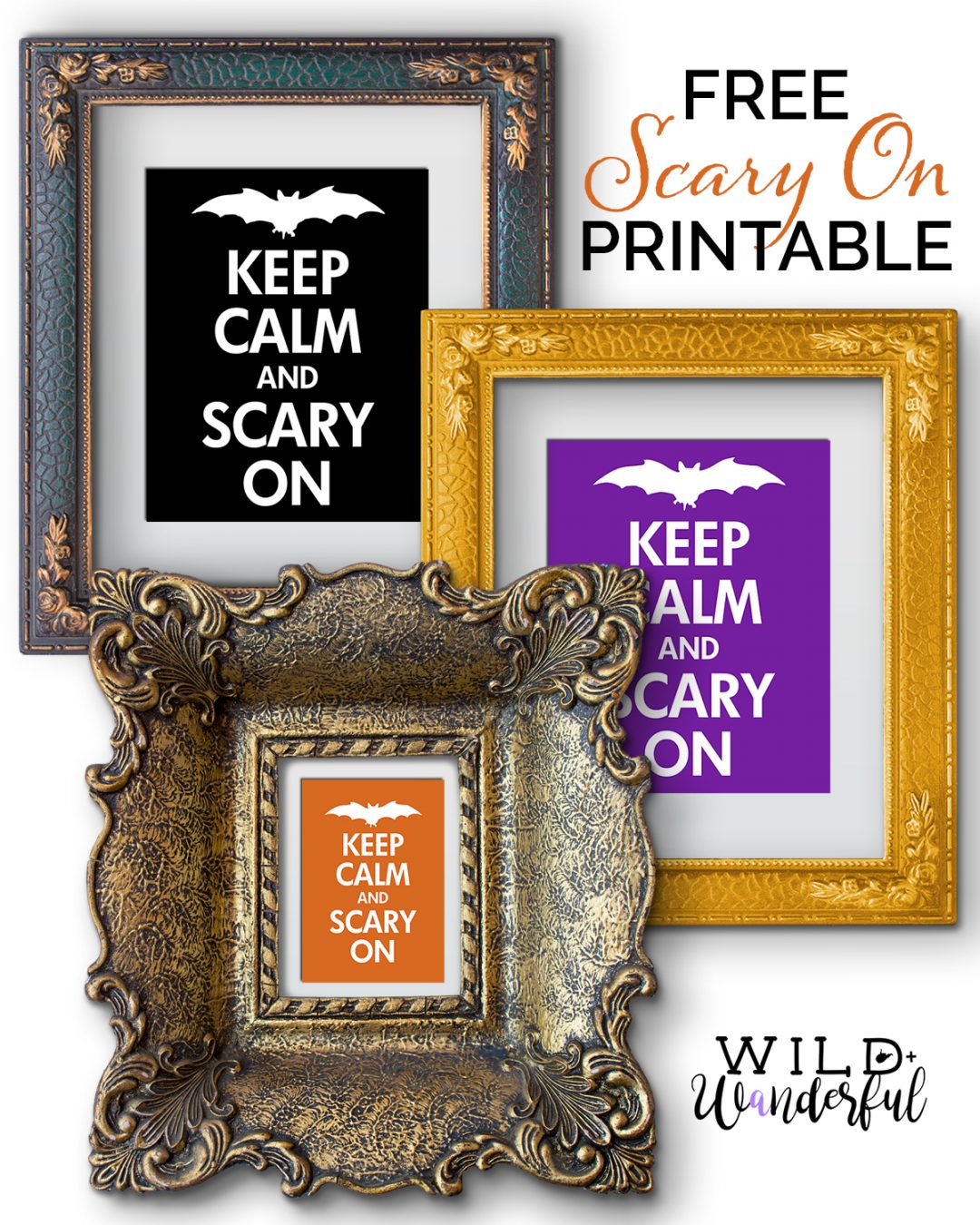 Scary On {Halloween Décor} | Free Printables