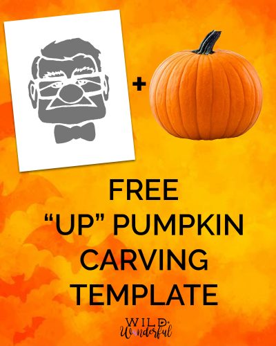Disney’s “UP” Pumpkin | Free Pumpkin Carving Template