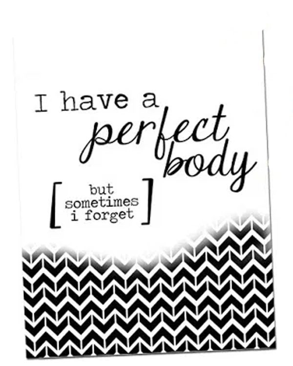 I Have a Perfect Body | Free Printable