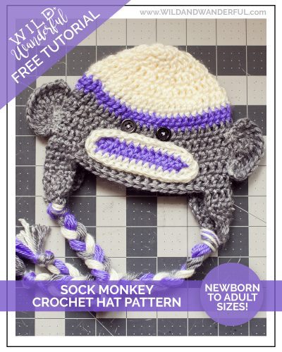 Sock Monkey Hat :: Free Crochet Pattern