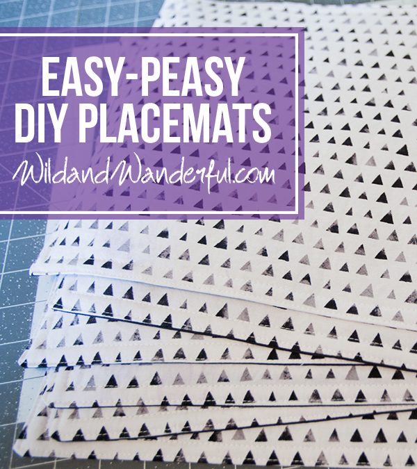 Easy-Peasy DIY Placemats