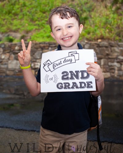 First Day of 2nd Grade!