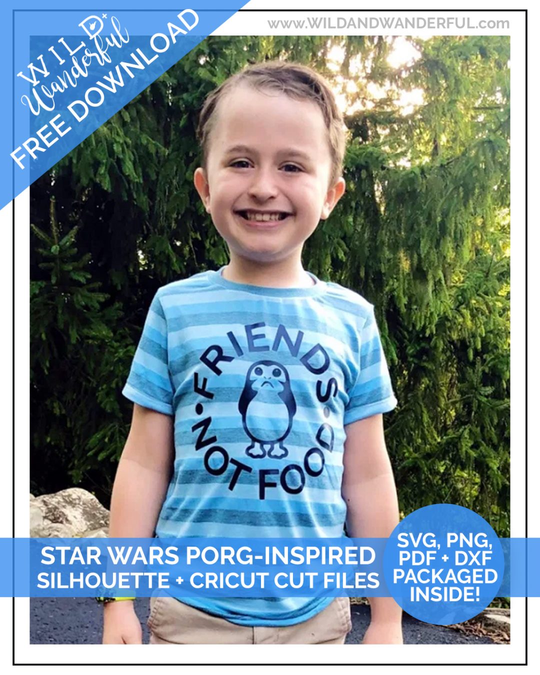 Friends, Not Food :: Free Star Wars Inspired Porg Cut Files