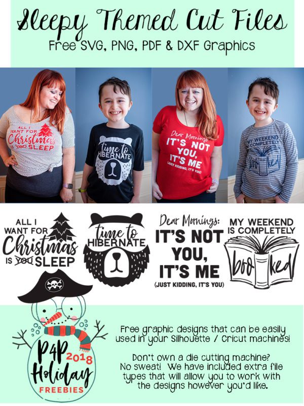 P4P Holiday Freebies :: Sleepy Cut Files