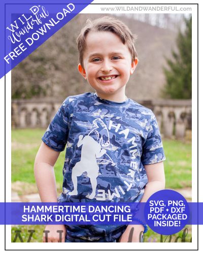 Hammer Time with CoordiKnit Nonsense Fabrics :: FREE Shark Cut File!