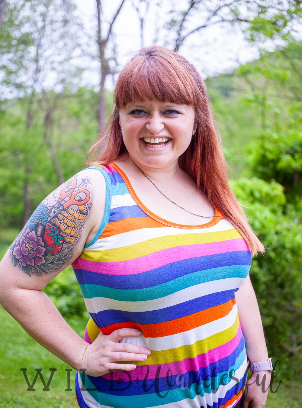 Beachball Stripes with Boho Fabrics