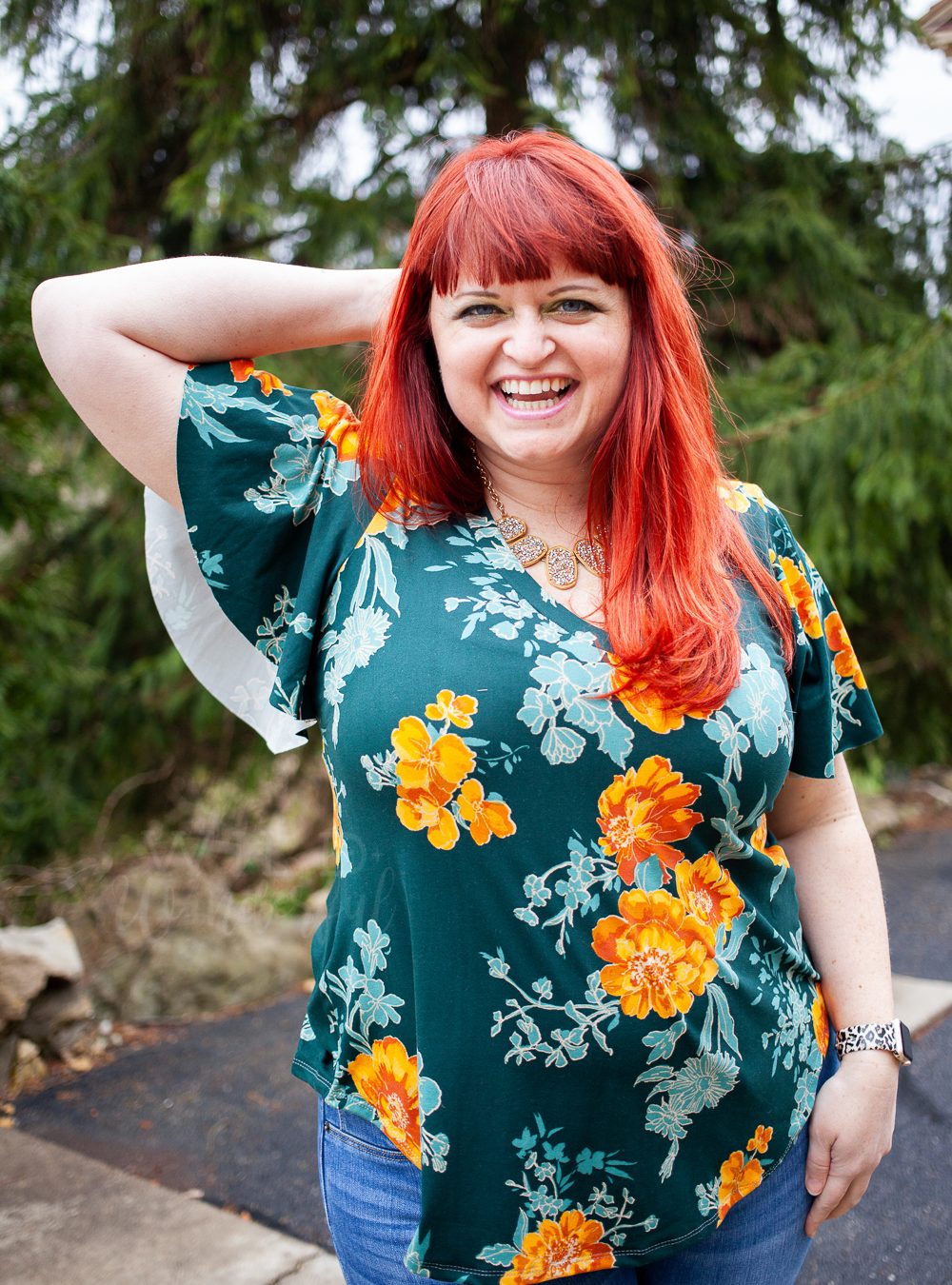 Flutter Sleeves and Foxy Floral