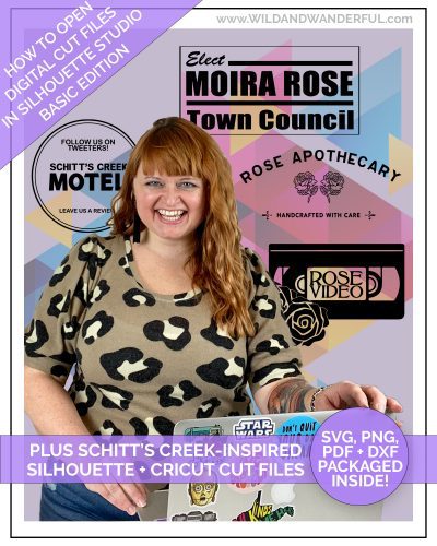 How to Open Digital Cut Files in Silhouette Studio (PLUS 4 Free Schitts Creek Downloads)