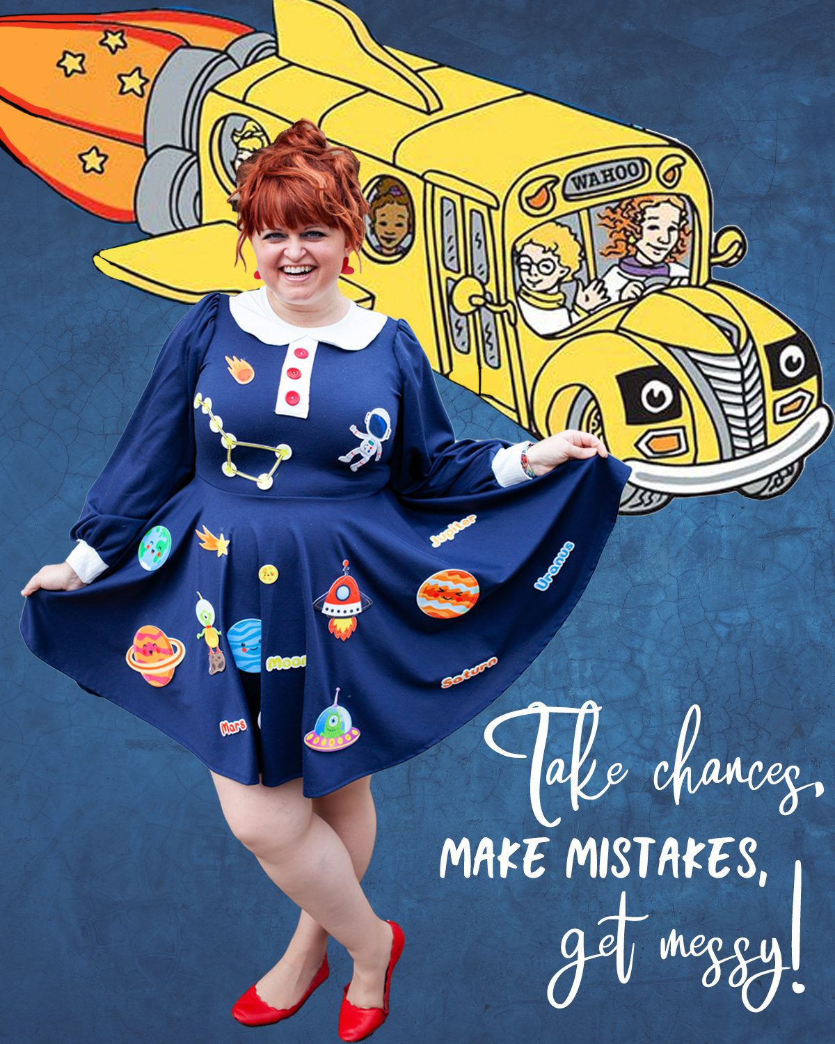 Take Chances, Make Mistakes, Get Messy: A Ms. Frizzle Dress | Wild+Wanderful, image size:1200x1500