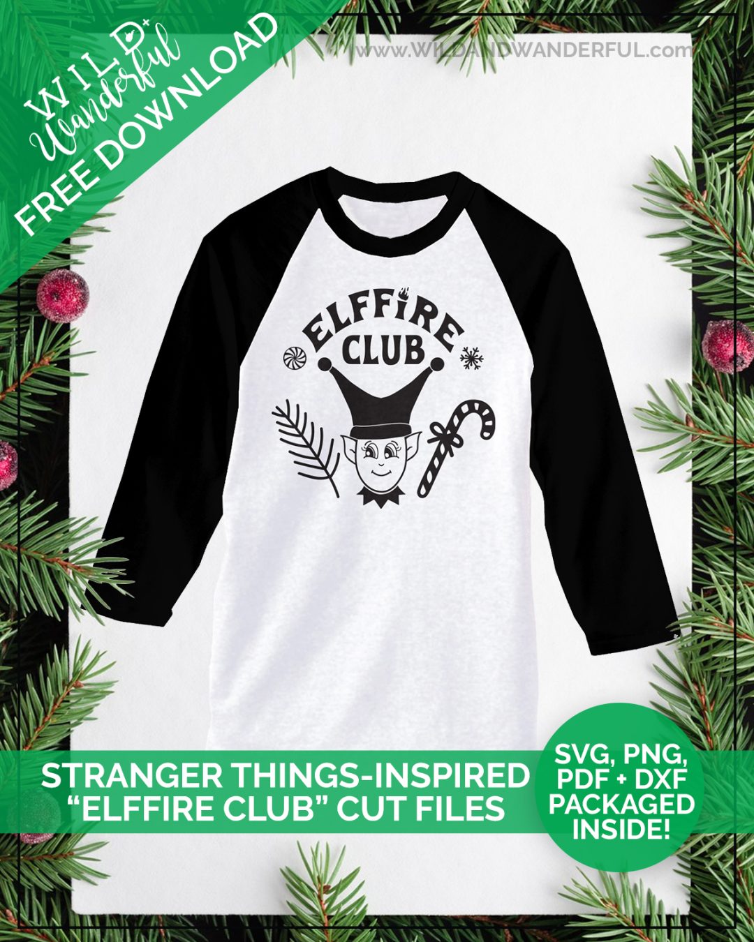 Elffire Club :: FREE Stranger Things Inspired Silhouette + Cricut Cut Files!