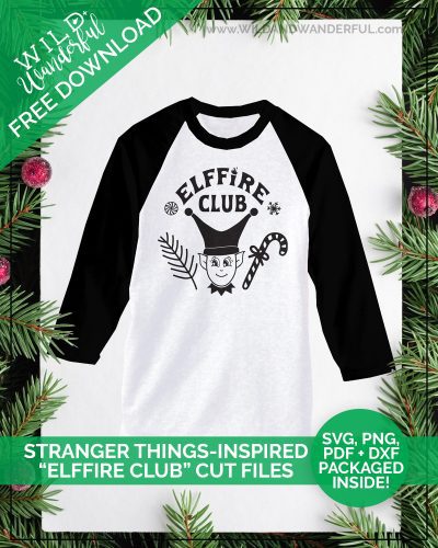Elffire Club :: FREE Stranger Things Inspired Silhouette + Cricut Cut Files!