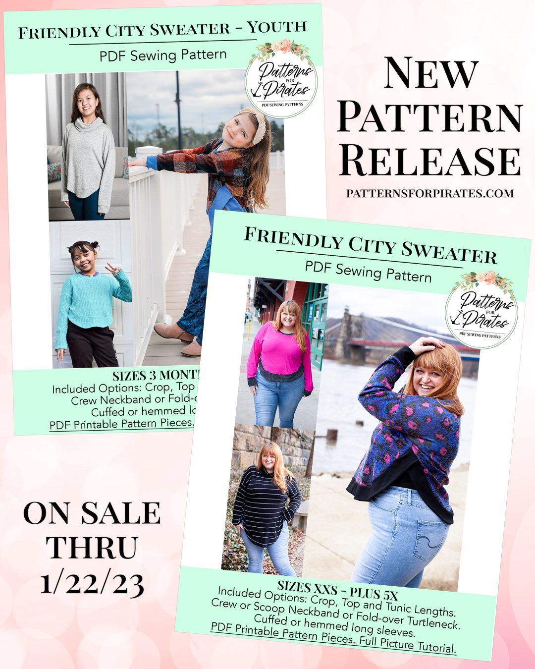 Friendly City Sweater by Patterns for Pirates