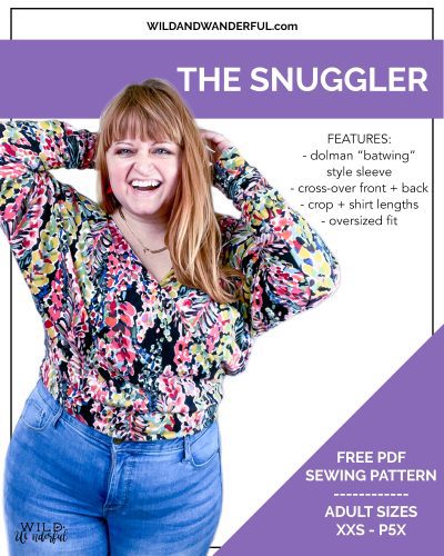 The Snuggler Sweater | A Free PDF Sewing Pattern from Wild+Wanderful!
