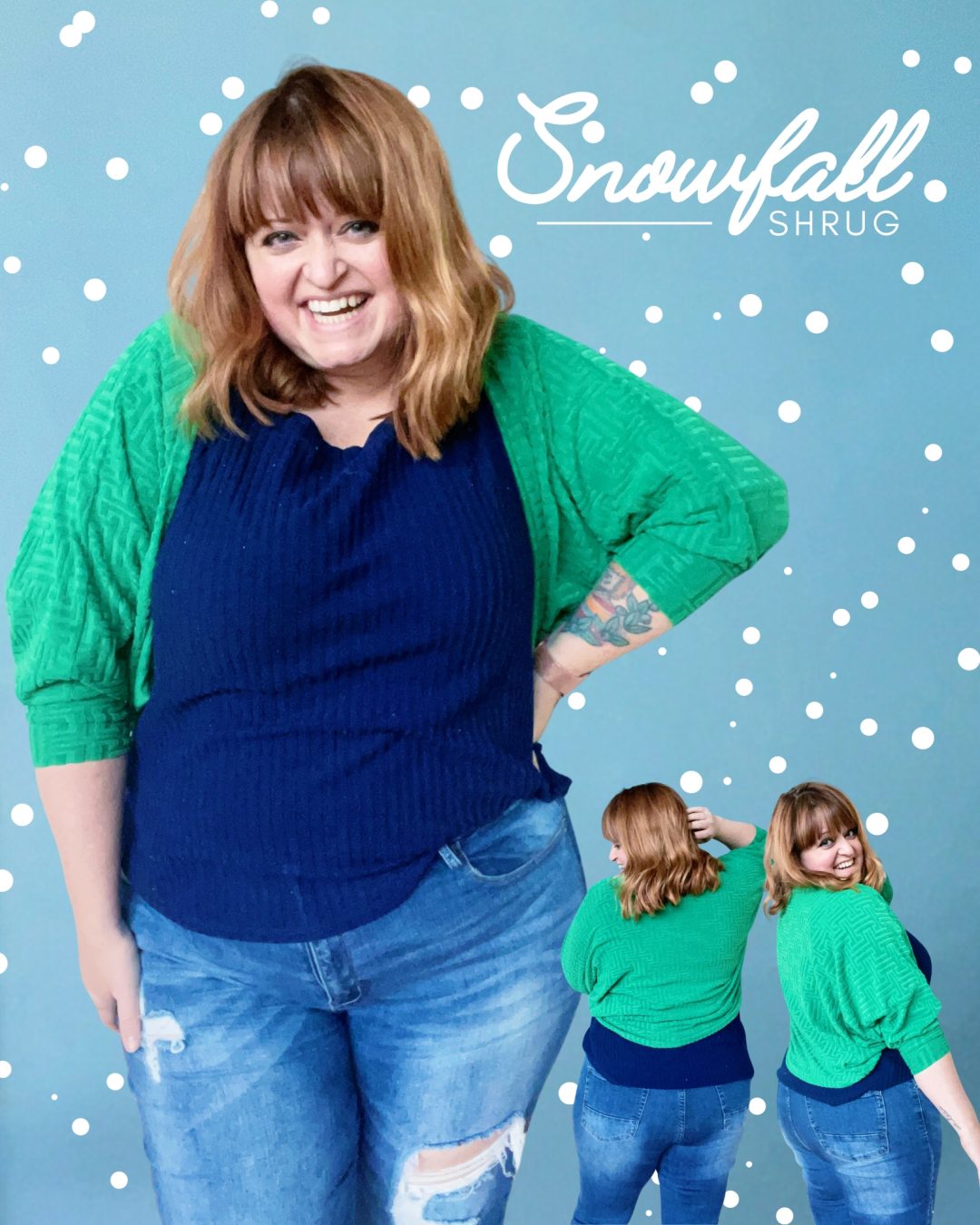 Snowfall Shrug / 2023 Holiday Freebies