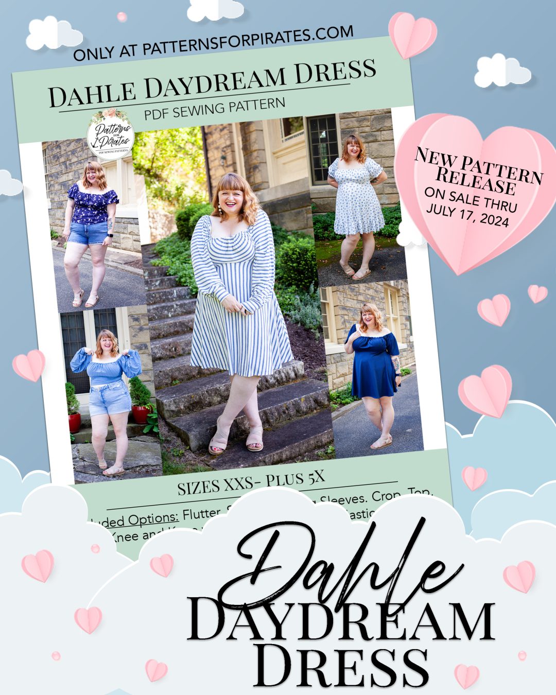 What a Day for a Daydream / the Dahle Daydream Dress by Patterns for Pirates