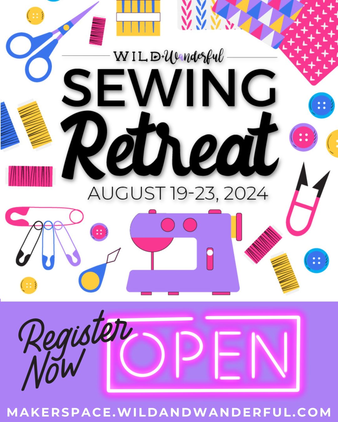Exciting News: Registration Now Open for the 2024 Sewing Retreat!